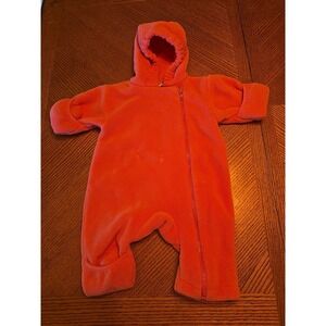 Lands End 3 Months Pink/Salmon Baby‎ Infant Snow Suit